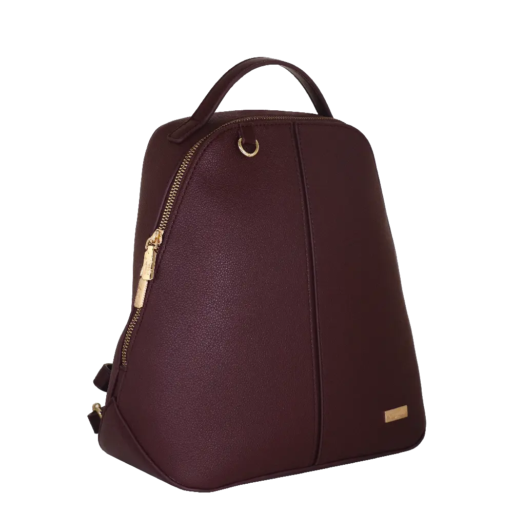 Camomilla Milano | Zaino Metropolitan Burgundy | Ecopelle a Contrasto