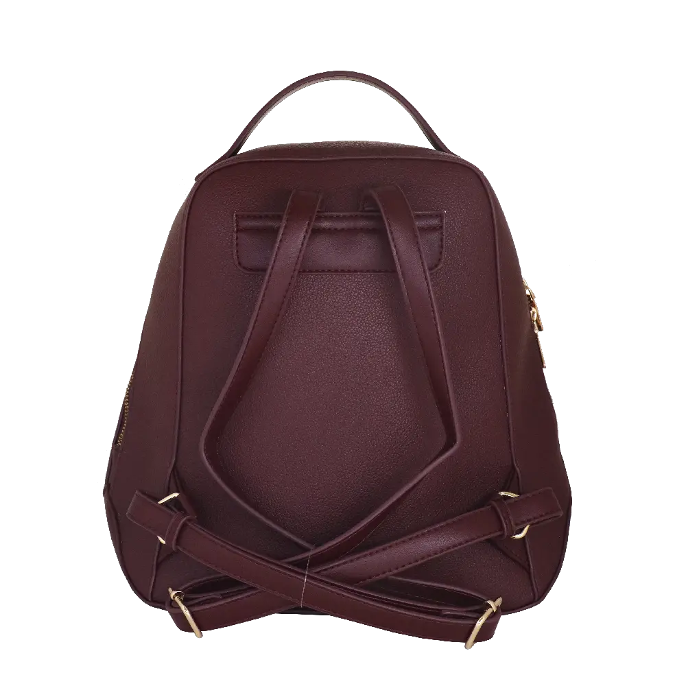 Camomilla Milano | Zaino Metropolitan Burgundy | Ecopelle a Contrasto