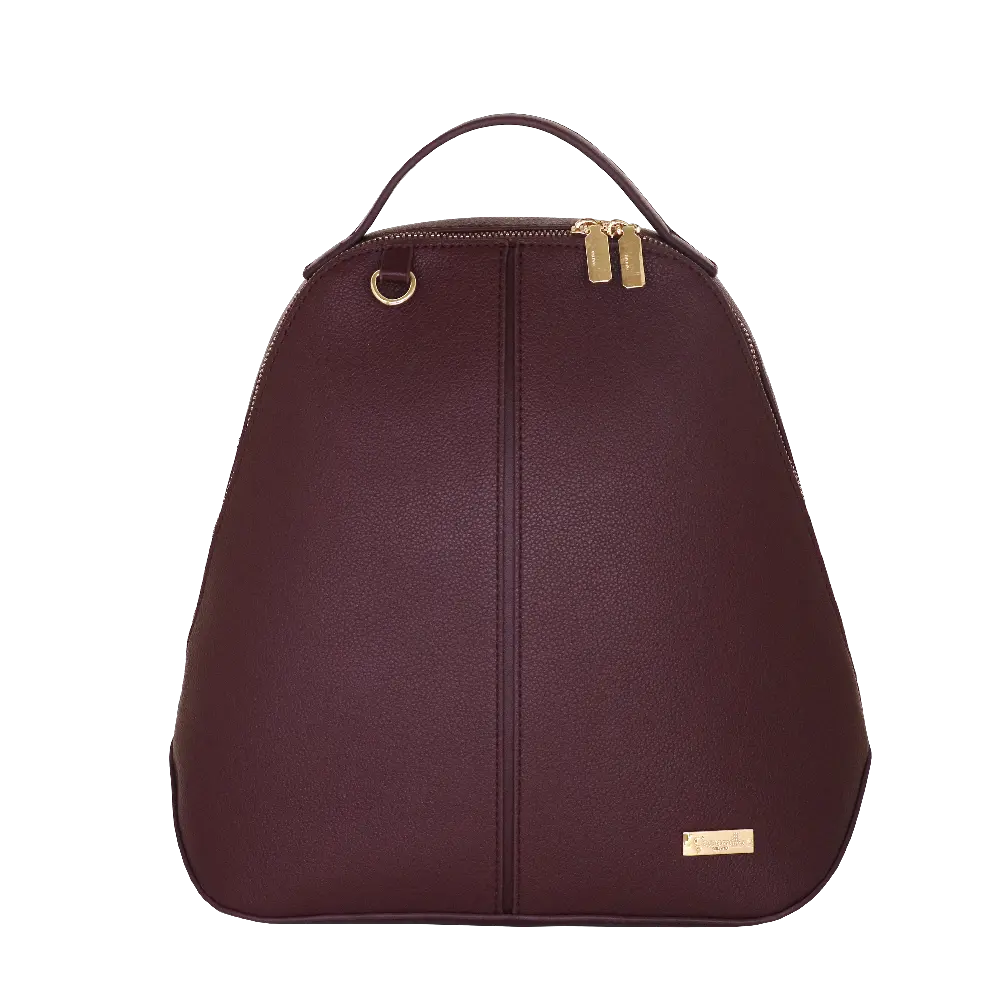 Camomilla Milano | Zaino Metropolitan Burgundy | Ecopelle a Contrasto