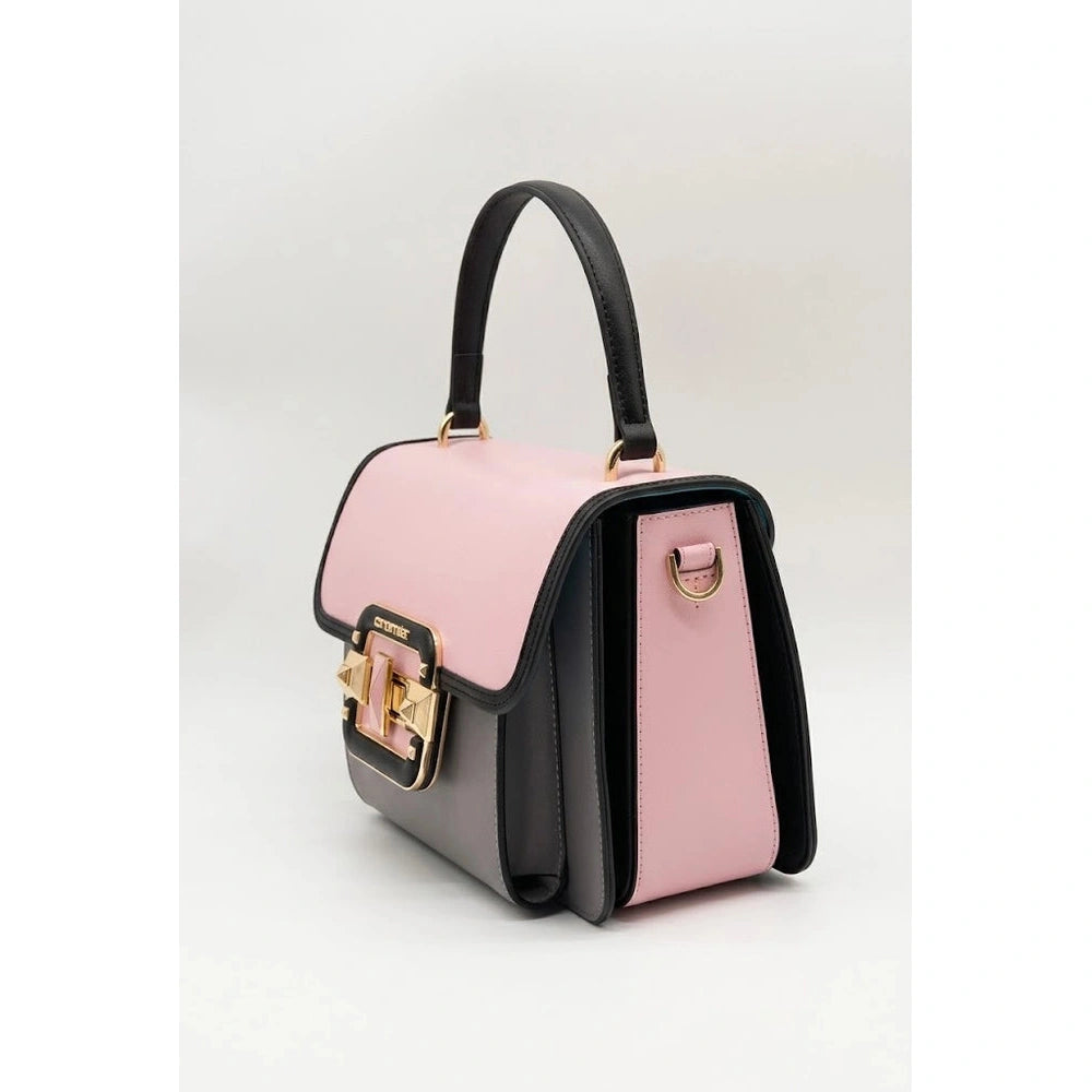 Borsa a Mano Ladies Bag It Jewel in Pelle Grigio Rosa | Cromia