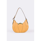 Borsa Hobo Melia in Vitello Liscio Albicocca | Cromia