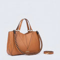 Borsa Tote Neris in Pelle Liscia Champagne | Cromia