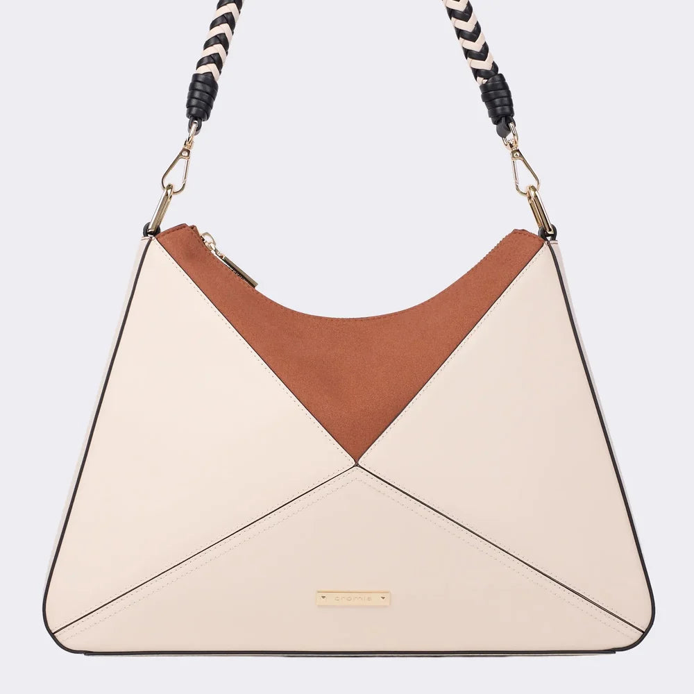 Borsa Hobo Neris in Vitello Liscio Champagne | Cromia