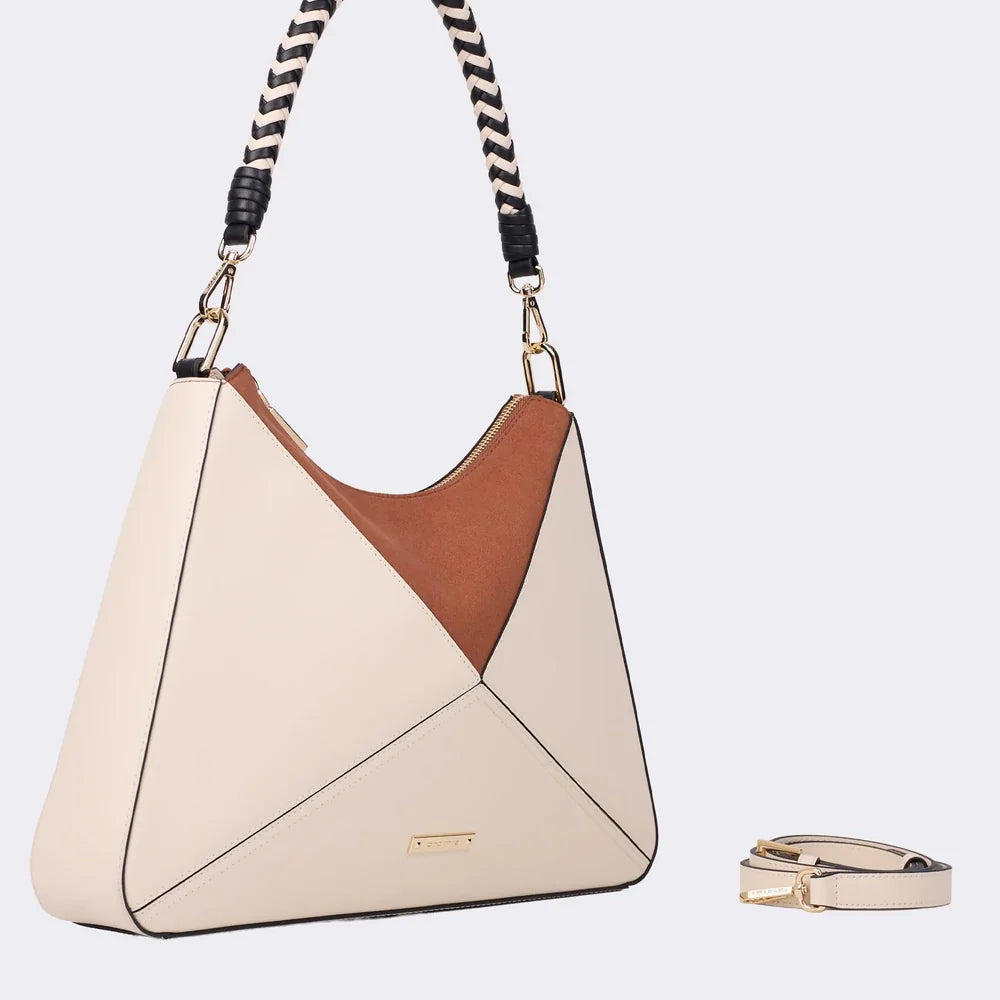 Borsa Hobo Neris in Vitello Liscio Champagne | Cromia