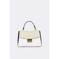 Borsa a Mano con Patta Tess in Vitello Bianco e Nero | Cromia