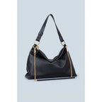 Borsa a Tracolla The Bag Sun in Pelle Nera | Cromia