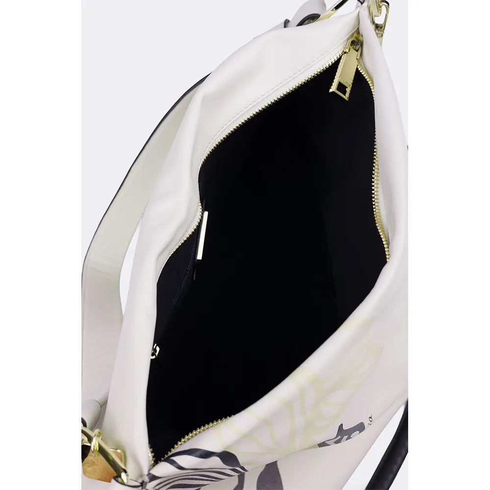 Borsa Hobo The Bag Wild in Vitello Stampa Jungle Chantilly | Cromia