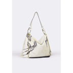 Borsa Hobo The Bag Wild in Vitello Stampa Jungle Chantilly | Cromia