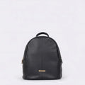 Zaino Flavie in Pelle Liscia Nera Con Logo | Cromia