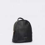 Zaino Flavie in Pelle Liscia Nera Con Logo | Cromia