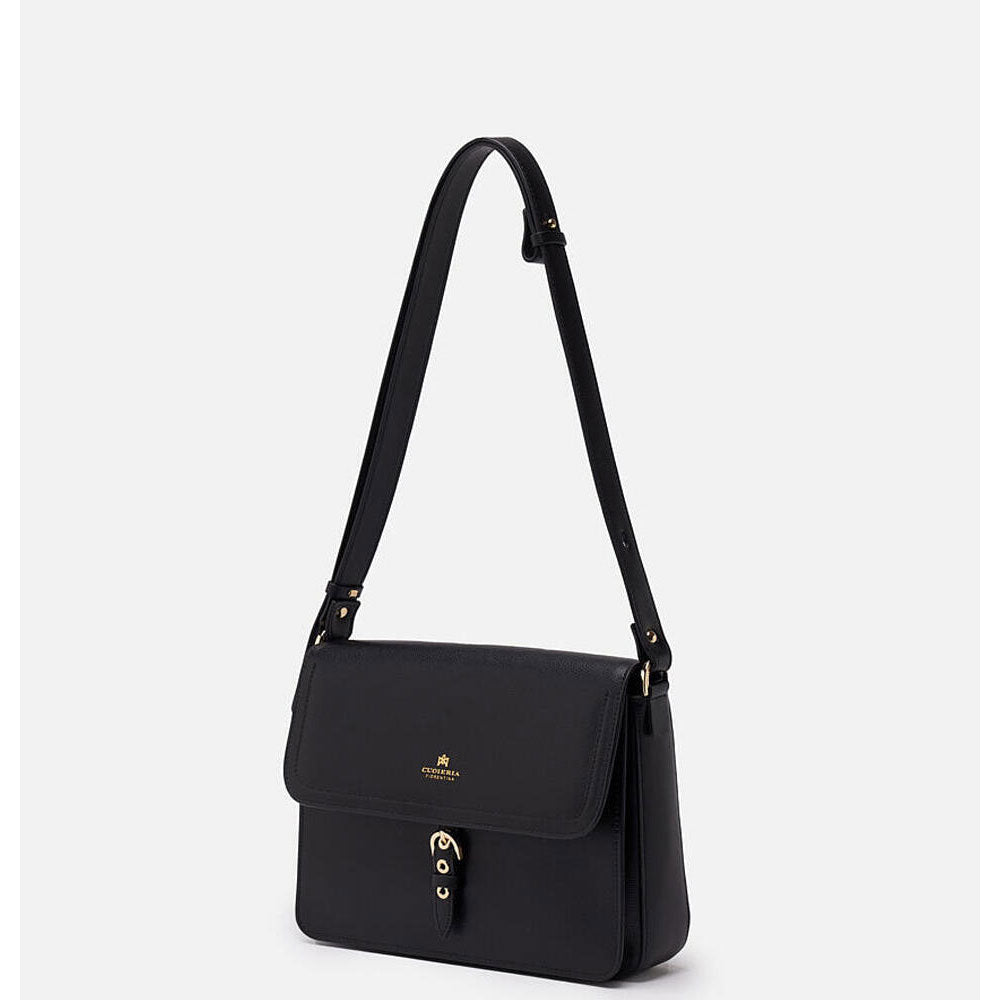 Cuoiereia Fiorentina Borsa a Tracolla Eva Xbody Nero