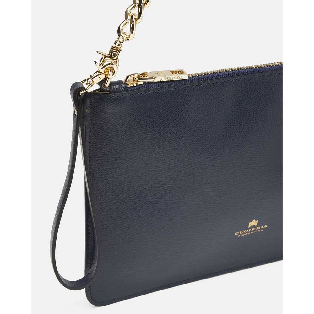 Cuoieria Fiorentina Pochette Media con Bracciale Alice Navy