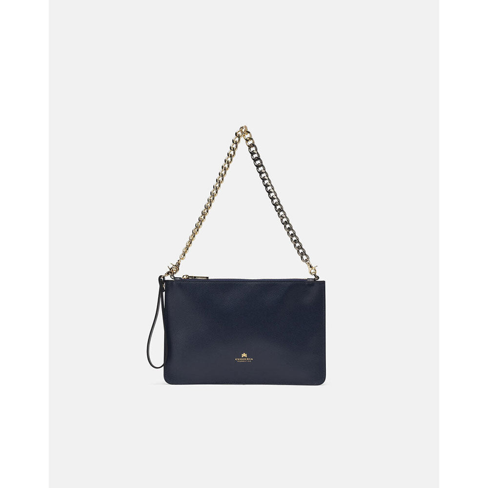 Cuoieria Fiorentina Pochette Media con Bracciale Alice Navy