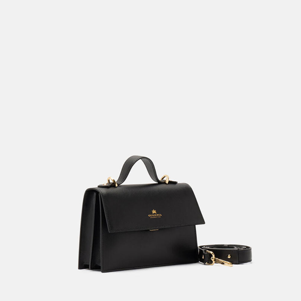 Cuoieria Fiorentina Beauty Flap Bag Nero