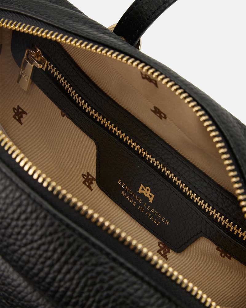 Cuoieria Fiorentina | Borsa Duffle Eva in Pelle Bottalata | Nero