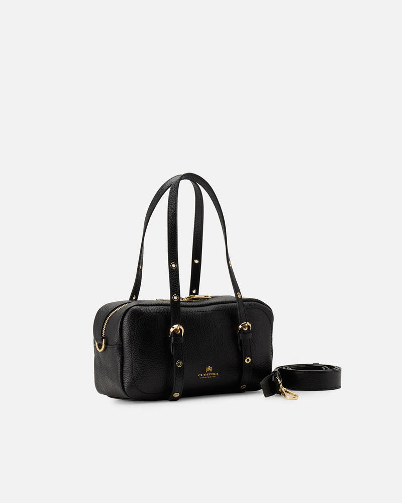 Cuoieria Fiorentina | Borsa Duffle Eva in Pelle Bottalata | Nero