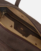Cuoieria Fiorentina | Borsa Duffle Eva in Nabuk | Cioccolata
