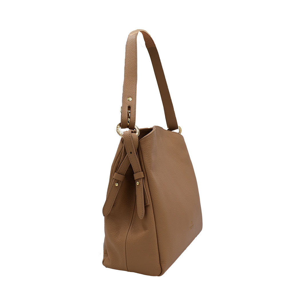 Cuoieria Fiorentina Borsa Nude Velvet Hobo - Made in Italy