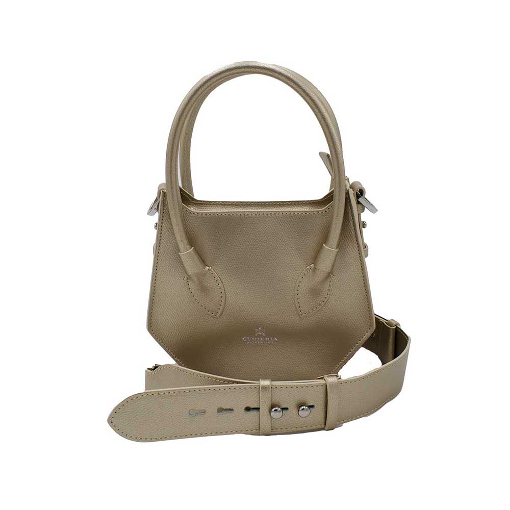 Cuoieria Fiorentina Borsa Tote Piccola Penta Color Oro