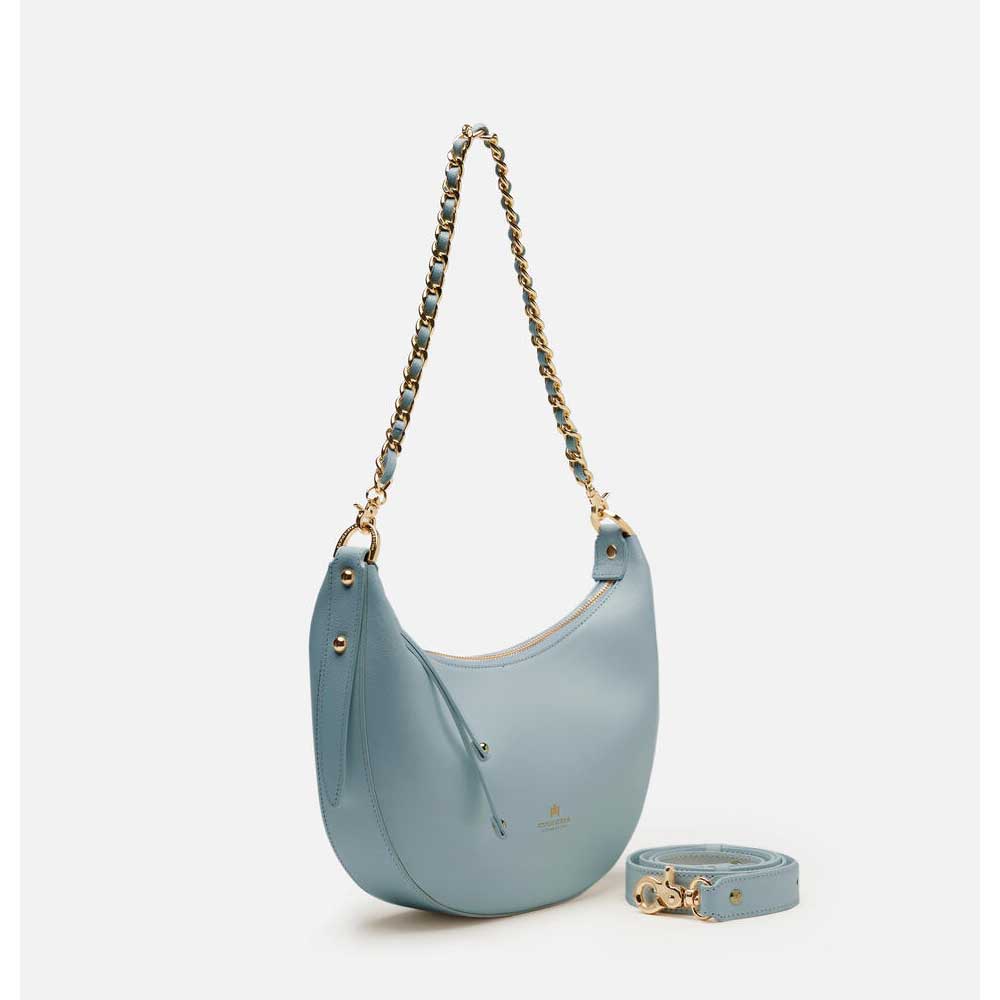 Cuoieria Fiorentina Borsa a Spalla Eva Hobo Small Carta Zucchero
