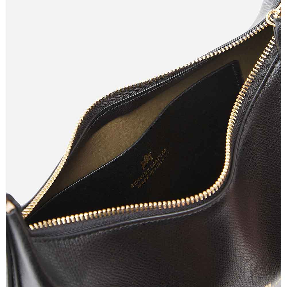 Cuoieria Fiorentina Borsa a Spalla Eva Hobo Small Nero