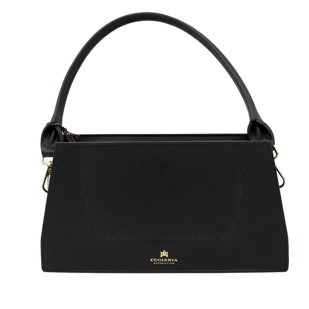 Cuoieria Fiorentina Conny Nera: Borsa a Mano/Tracolla in Pelle , Originale ed Elegante