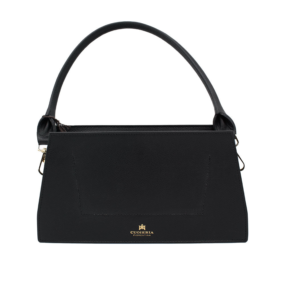 Cuoieria Fiorentina Conny Nera: Borsa a Mano/Tracolla in Pelle , Originale ed Elegante