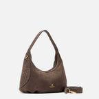 Cuoieria Fiorentina | Borsa Hobo Piccola in Nabuk | Cioccolato