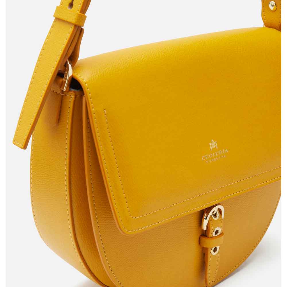 Cuoieria Fiorentina Borsa Messenger Eva Crossbody Giallo