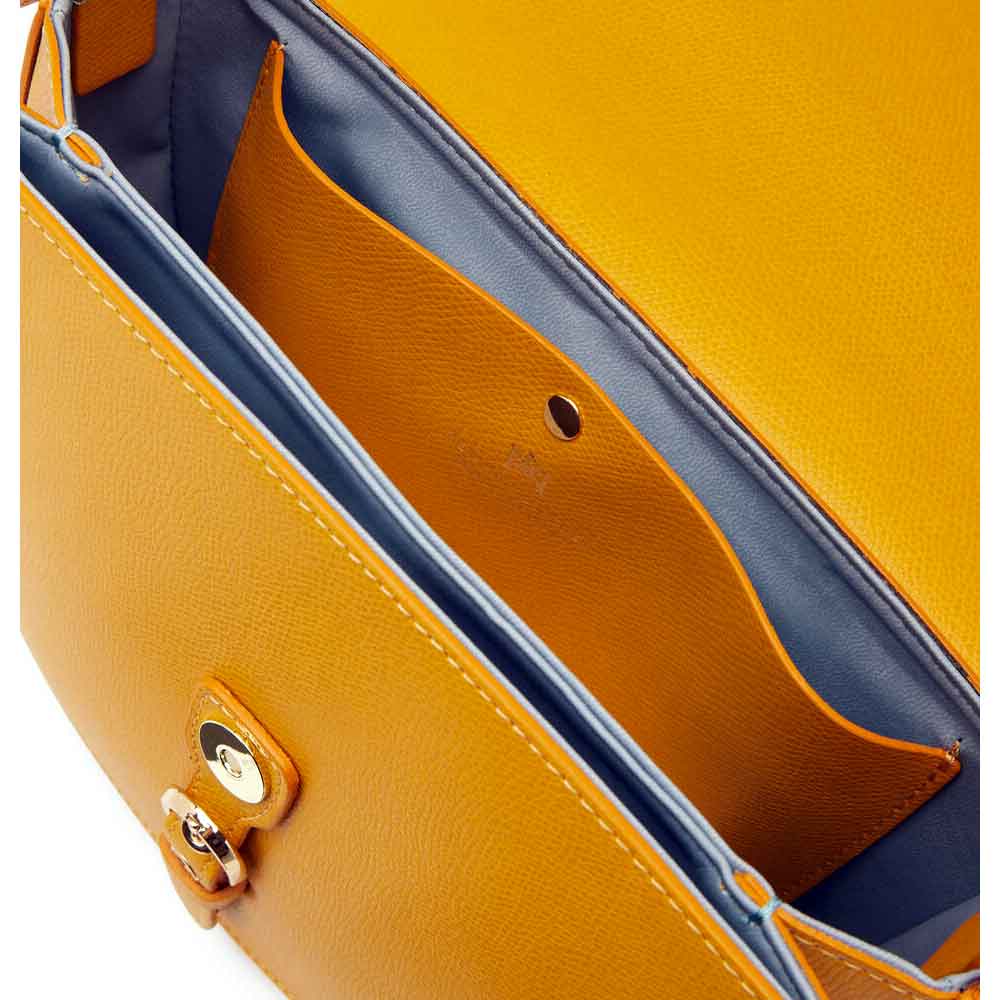 Cuoieria Fiorentina Borsa Messenger Eva Crossbody Giallo