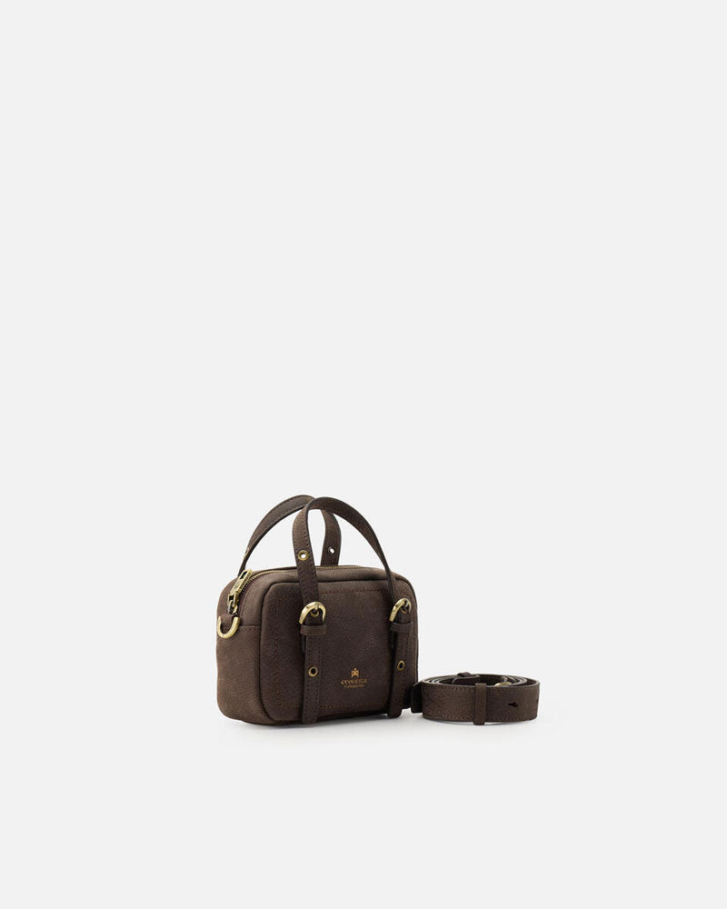 Cuoieria Fiorentina | Mini Duffle Eva in Nabuk | Cioccolata