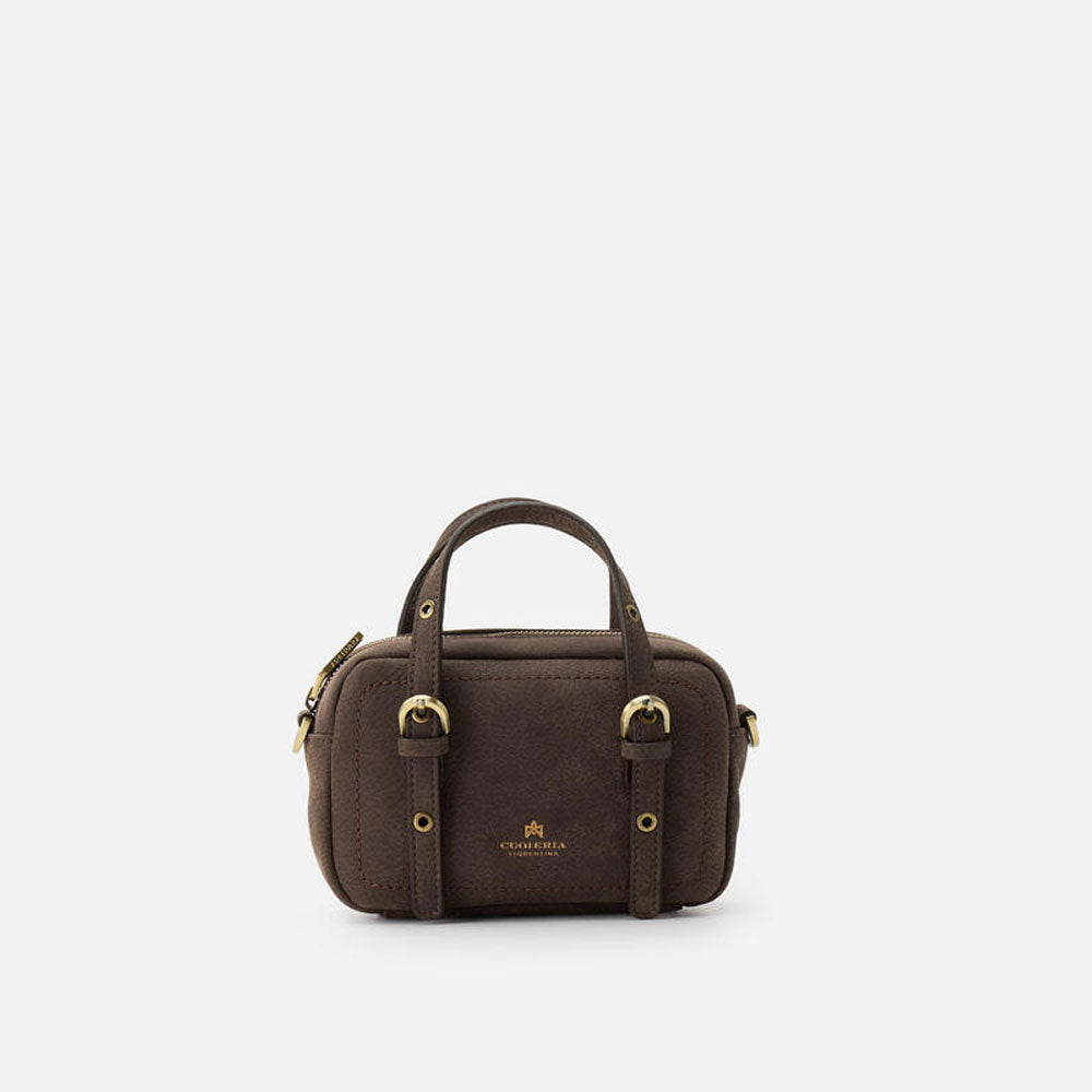 Cuoieria Fiorentina | Mini Duffle Eva in Nabuk | Cioccolata