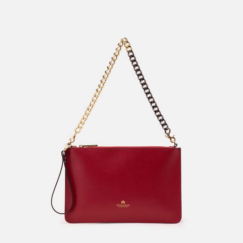 Cuoieria Fiorentina | Pochette Bella Alice Pelle Palmellato | Cherry