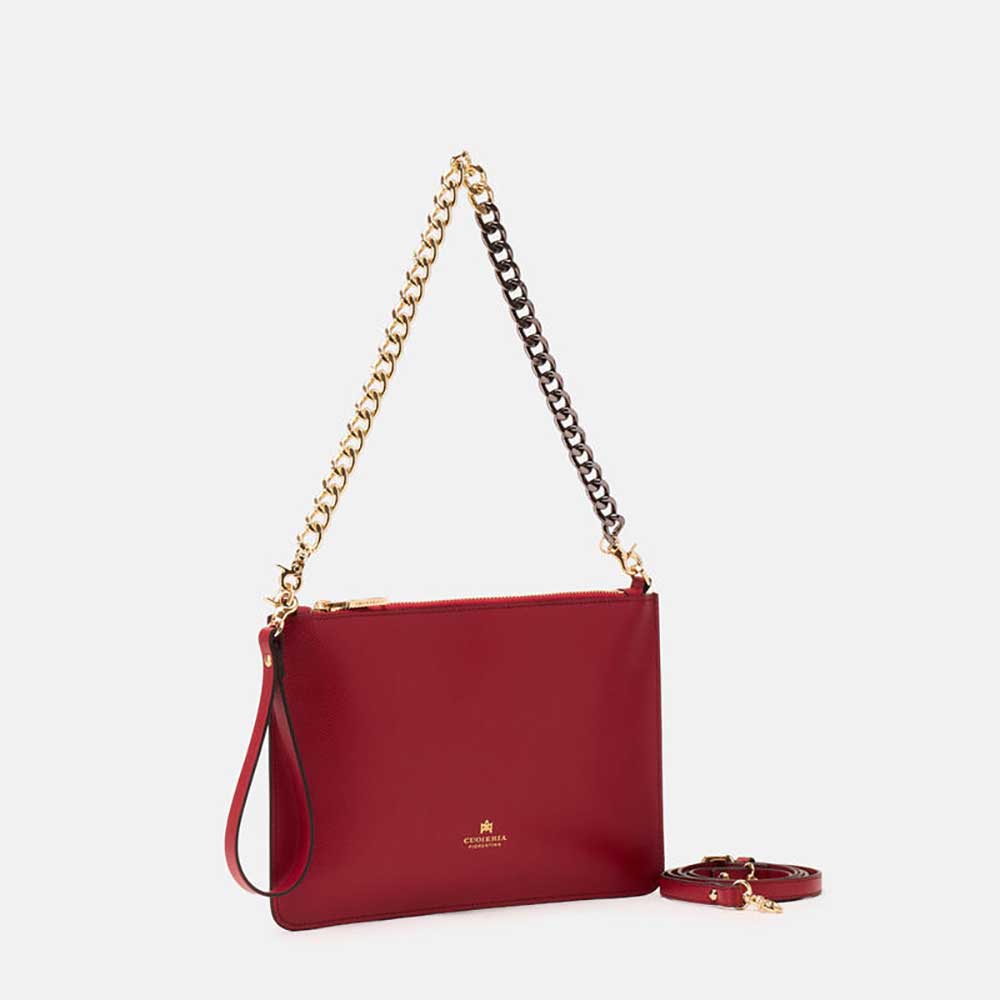 Cuoieria Fiorentina | Pochette Bella Alice Pelle Palmellato | Cherry