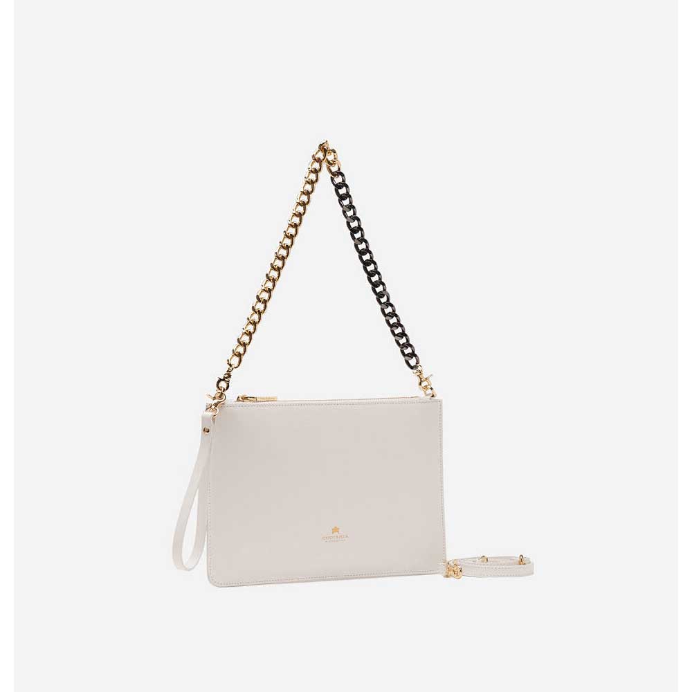 Cuoieria Fiorentina Pochette Media con Bracciale Alice Bianco