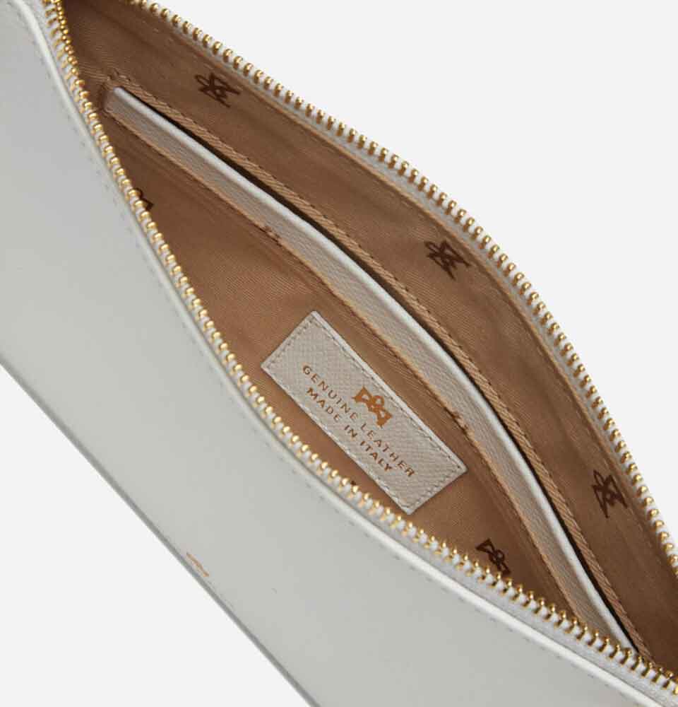 Cuoieria Fiorentina Pochette Media con Bracciale Alice Bianco