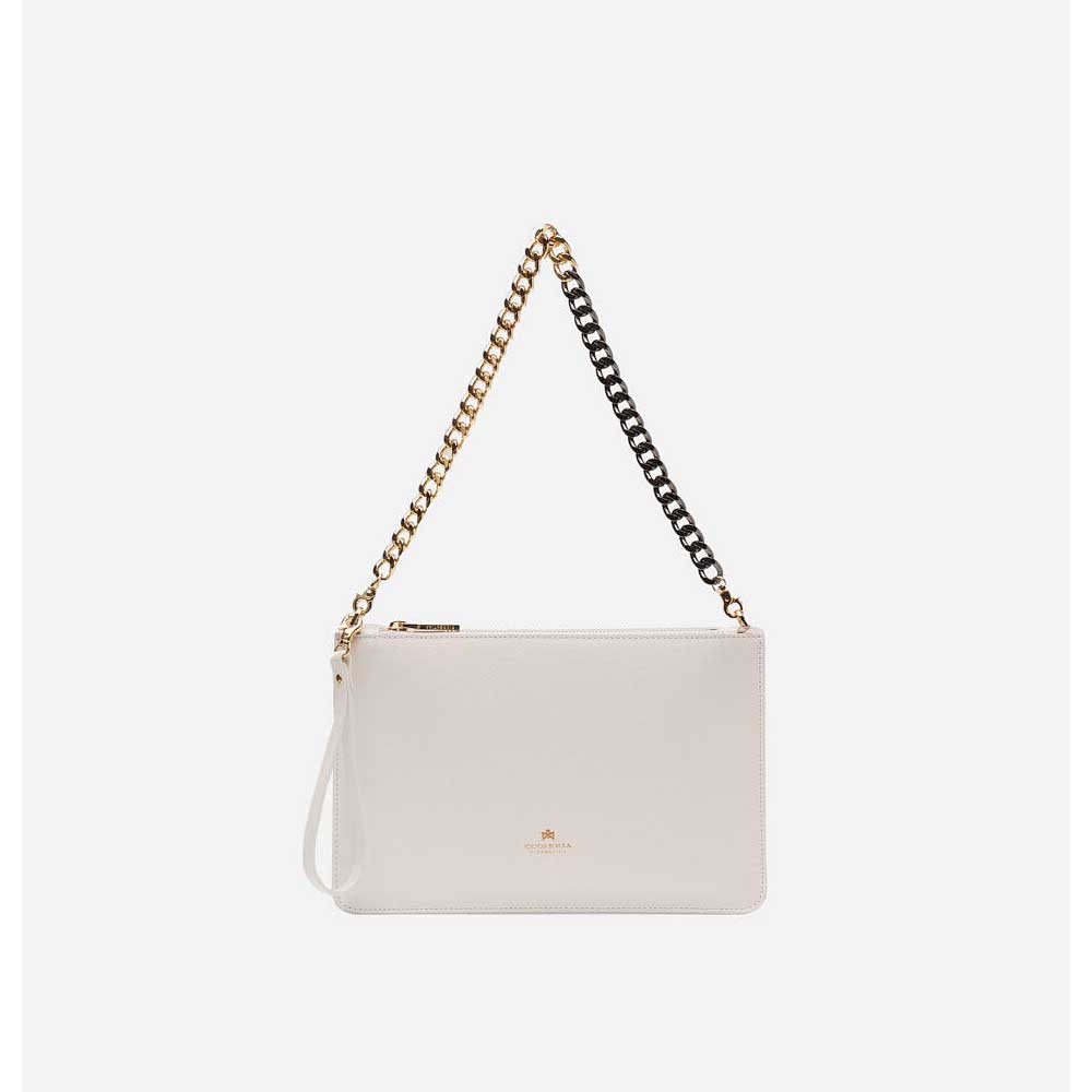 Cuoieria Fiorentina Pochette Media con Bracciale Alice Bianco