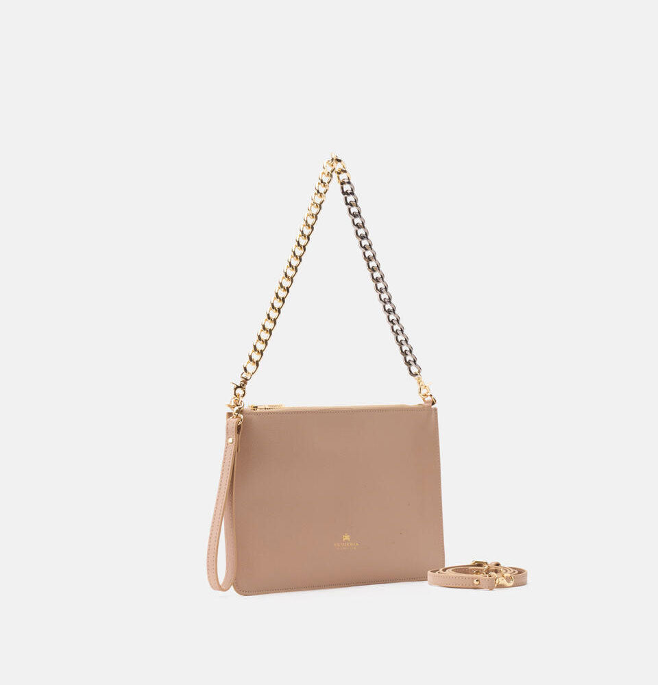 Cuoieria Fiorentina Pochette Media con Bracciale Alice Nude