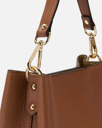 Cuoieria Fiorentina | Secchiello Candy in Pelle Bottalata | Caramel