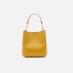 Cuoieria Fiorentina Small Bucket Bag: Borsa in Pelle Giallo Made in Italy