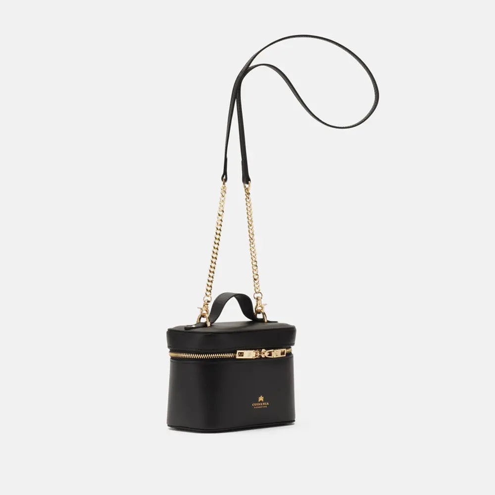 Cuoieria Fiorentina | Beauty Case Bag in Pelle Palmellato | Nero