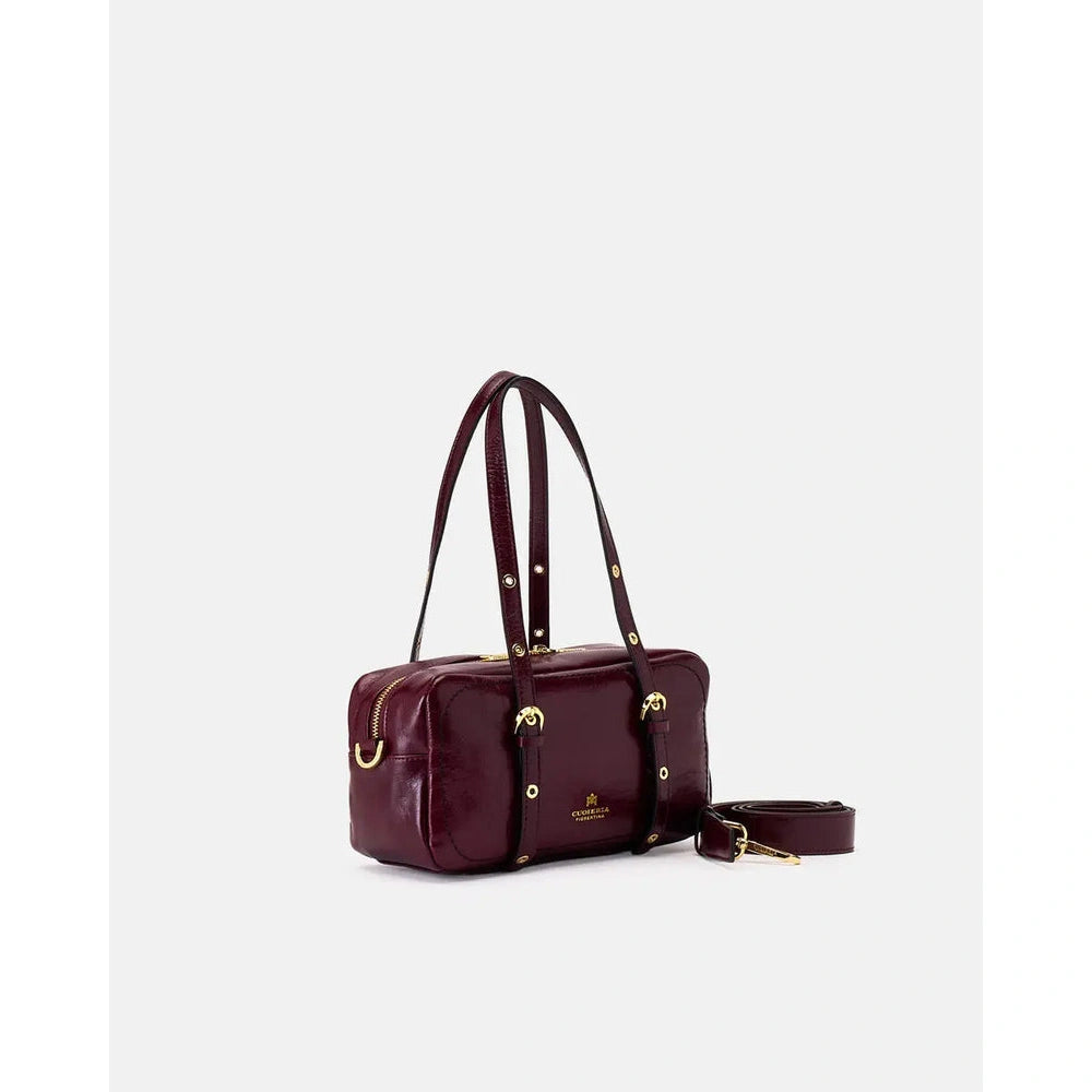 Cuoieria Fiorentina | Borsa A Spalla Duffle Eva In Pelle Soft Vintage | Amarena