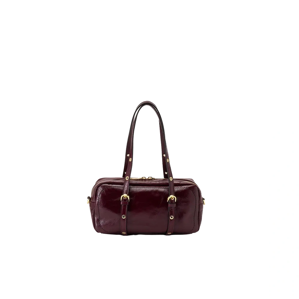 Cuoieria Fiorentina | Borsa A Spalla Duffle Eva In Pelle Soft Vintage | Amarena