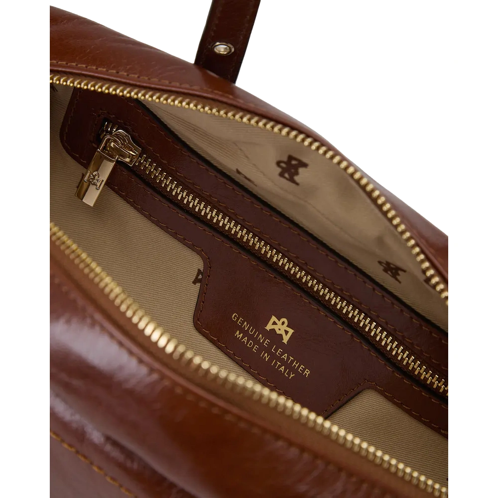 Cuoieria Fiorentina | Borsa A Spalla Duffle Eva In Pelle Soft Vintage | Caramel