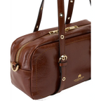 Cuoieria Fiorentina | Borsa A Spalla Duffle Grande Eva In Pelle Soft Vintage | Caramel
