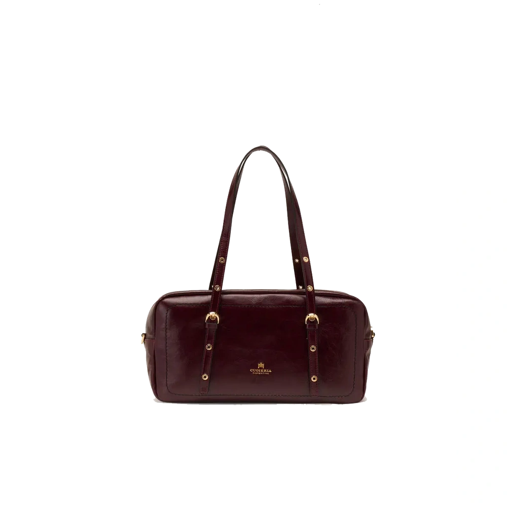 Cuoieria Fiorentina | Borsa A Spalla Duffle Grande Eva In Pelle Soft Vintage | Amarena