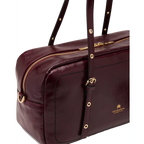 Cuoieria Fiorentina | Borsa A Spalla Duffle Grande Eva In Pelle Soft Vintage | Amarena