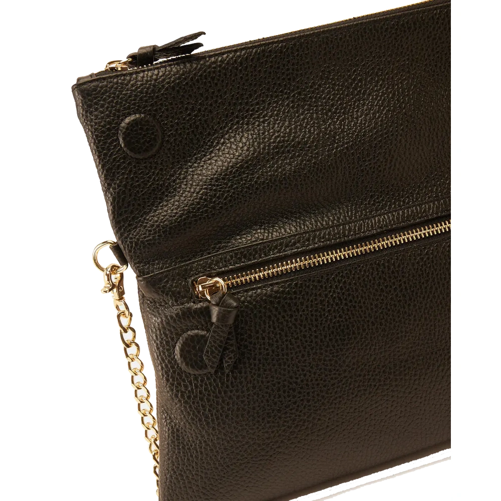 Cuoieria Fiorentina | Borsa A Spalla Velvet In Vera Pelle Bottalata | Nero
