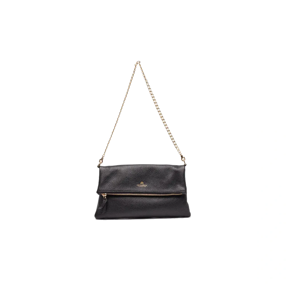 Cuoieria Fiorentina | Borsa A Spalla Velvet In Vera Pelle Bottalata | Nero