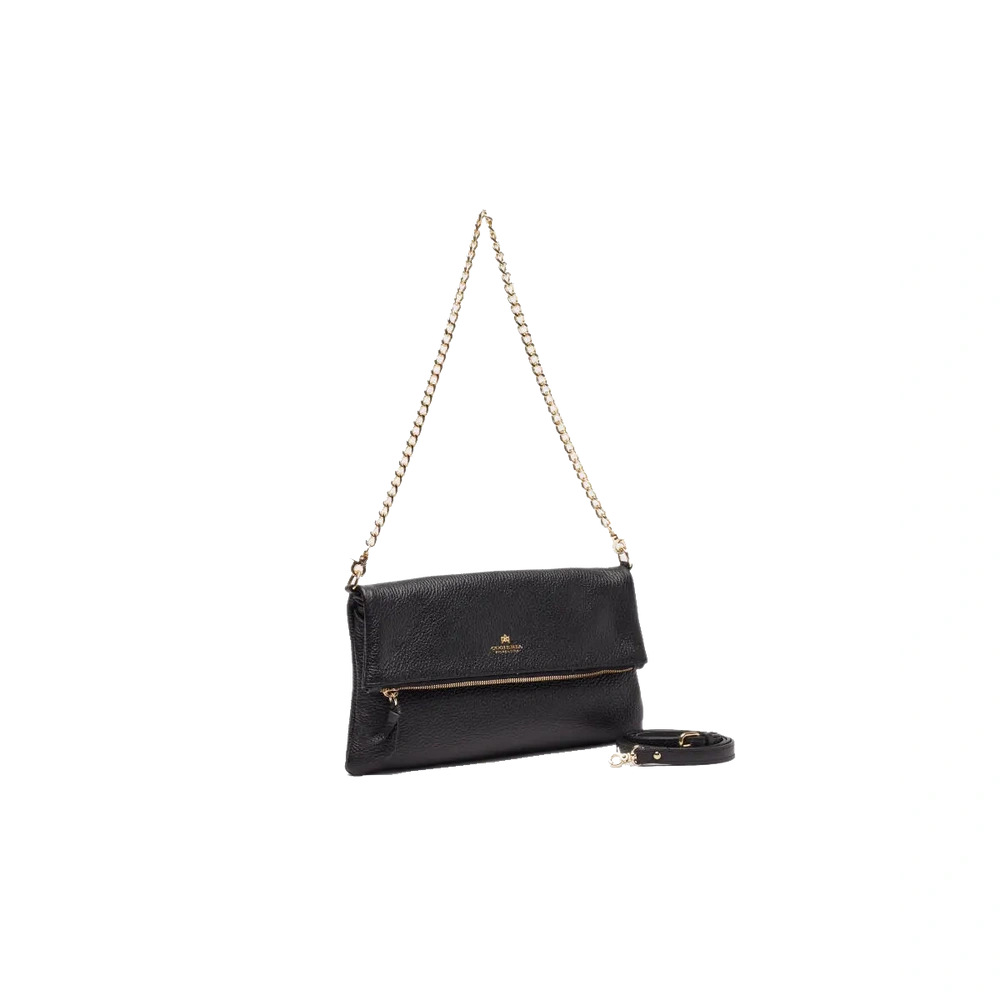 Cuoieria Fiorentina | Borsa A Spalla Velvet In Vera Pelle Bottalata | Nero